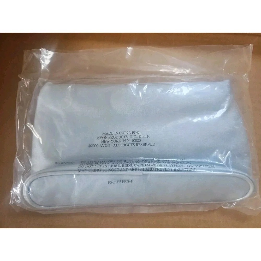 Avon ANEW Retroactive GWP Silver‎ Makeup Bag c2000